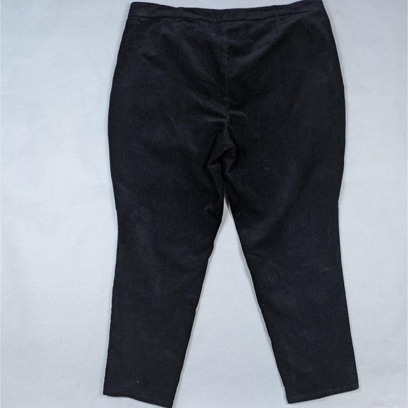 Talbots Woman Black Heritage Corduroy Look Pants - Picture 2 of 7